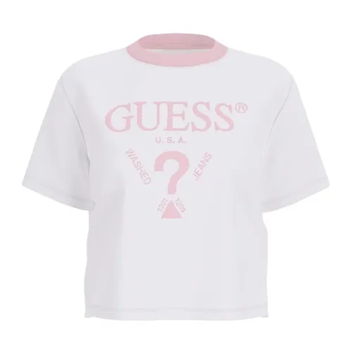 Guess - Tops > T-Shirts - White - Guess - Modalova