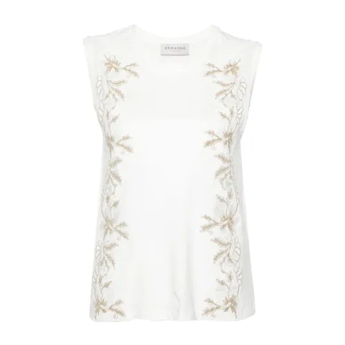 Tops > Sleeveless Tops - - Ermanno Scervino - Modalova