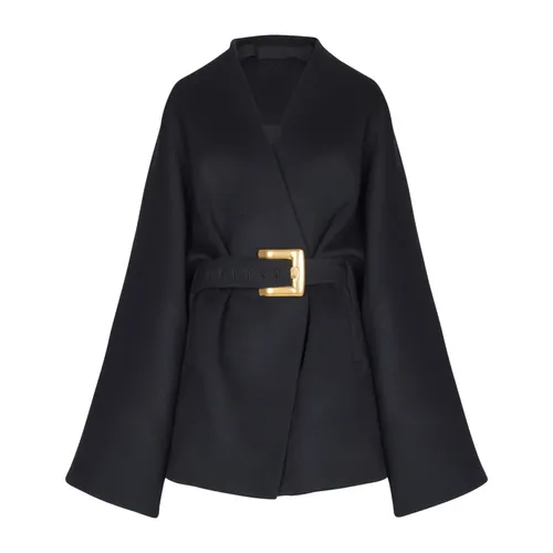 Coats > Belted Coats - - Balmain - Modalova