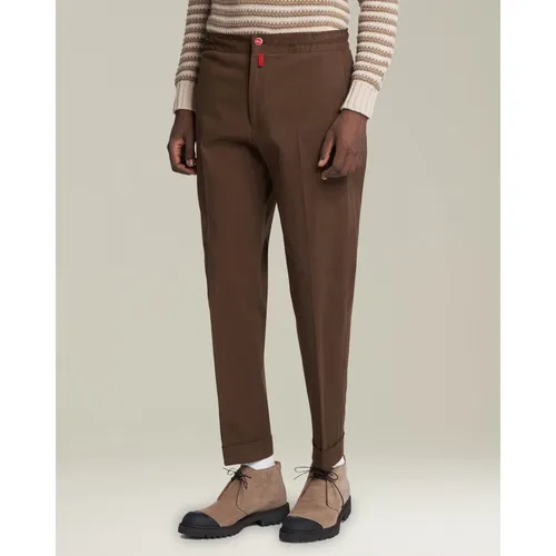 Trousers > Slim-fit Trousers - - Kiton - Modalova