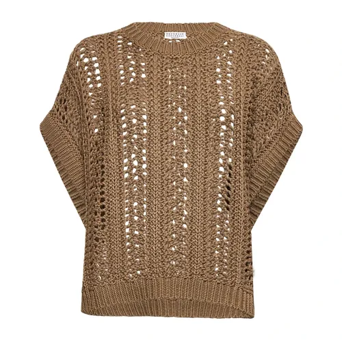 Knitwear > Round-neck Knitwear - - Brunello Cucinelli - Modalova