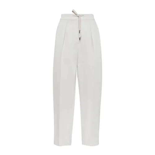 Trousers > Wide Trousers - - Brunello Cucinelli - Modalova