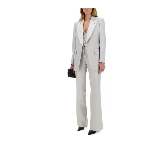 Trousers > Wide Trousers - - Tom Ford - Modalova