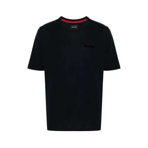 Kiton - Tops > T-Shirts - Blue - Kiton - Modalova
