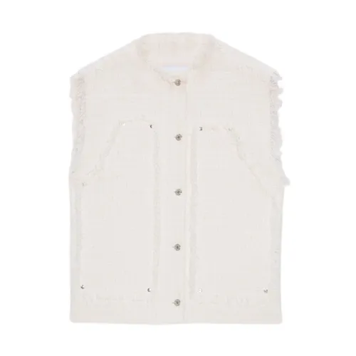 Msgm - Jackets > Vests - White - Msgm - Modalova