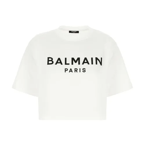 Balmain - Tops > T-Shirts - White - Balmain - Modalova