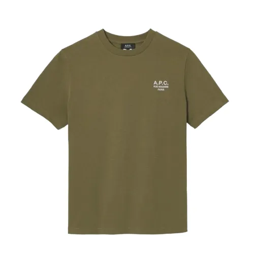 A.p.c. - Tops > T-Shirts - Green - A.p.c. - Modalova
