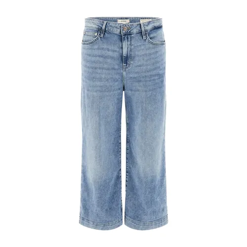 Guess - Jeans > Wide Jeans - Blue - Guess - Modalova