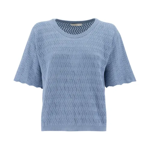 Fedeli - Tops > T-Shirts - Blue - Fedeli - Modalova