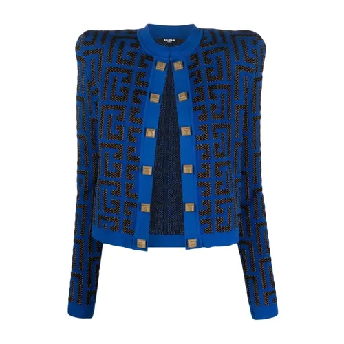 Jackets > Tweed Jackets - - Balmain - Modalova