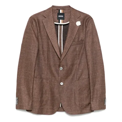 Hugo - Jackets > Blazers - Brown - Hugo - Modalova