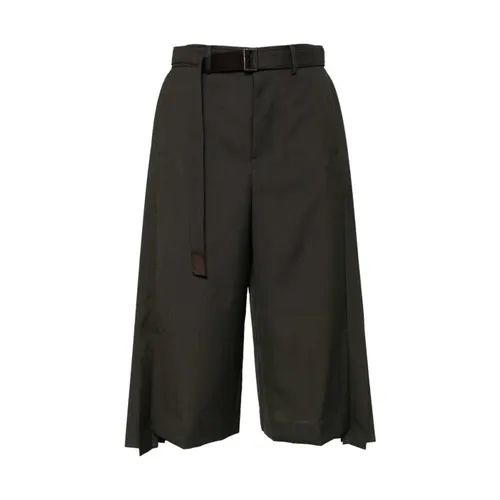 Trousers > Cropped Trousers - - Sacai - Modalova