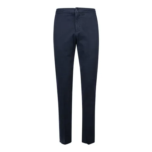 Kiton - Trousers > Chinos - Blue - Kiton - Modalova
