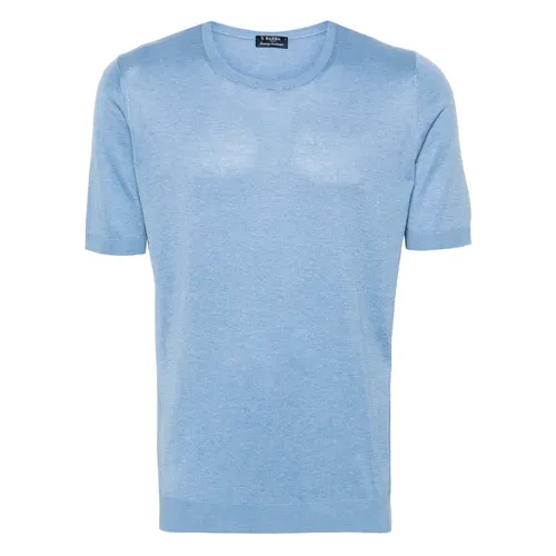Barba - Tops > T-Shirts - Blue - Barba - Modalova