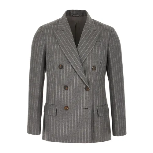Jackets > Blazers - - Brunello Cucinelli - Modalova