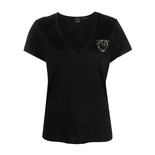 Pinko - Tops > T-Shirts - Black - Pinko - Modalova