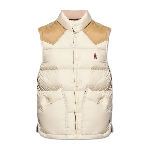Moncler - Jackets > Vests - Beige - Moncler - Modalova