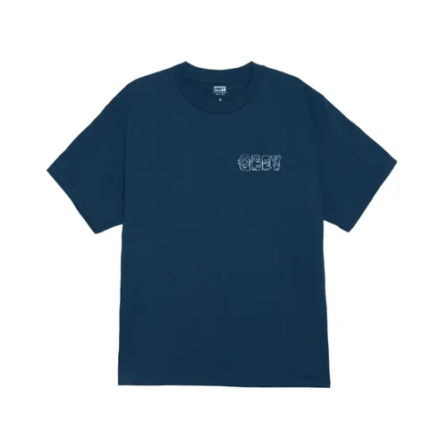 Obey - Tops > T-Shirts - Blue - Obey - Modalova
