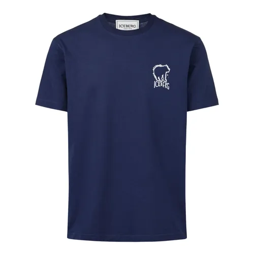 Iceberg - Tops > T-Shirts - Blue - Iceberg - Modalova