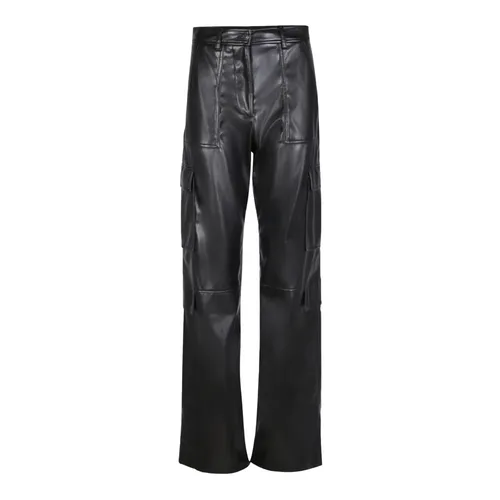 Trousers > Leather Trousers - - Msgm - Modalova