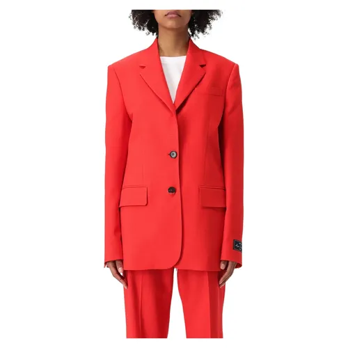 Msgm - Jackets > Blazers - Red - Msgm - Modalova