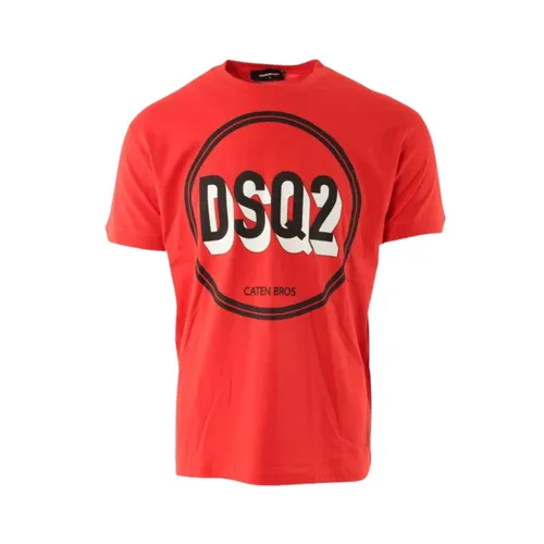 Dsquared2 - Tops > T-Shirts - Red - Dsquared2 - Modalova