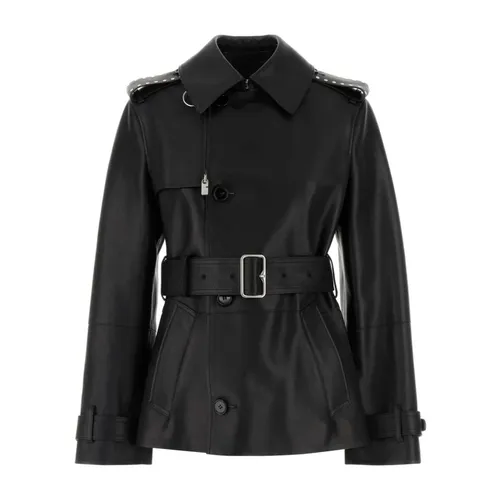 Jackets > Leather Jackets - - Burberry - Modalova
