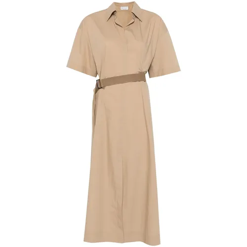 Dresses > Day Dresses > Midi Dresses - - Brunello Cucinelli - Modalova
