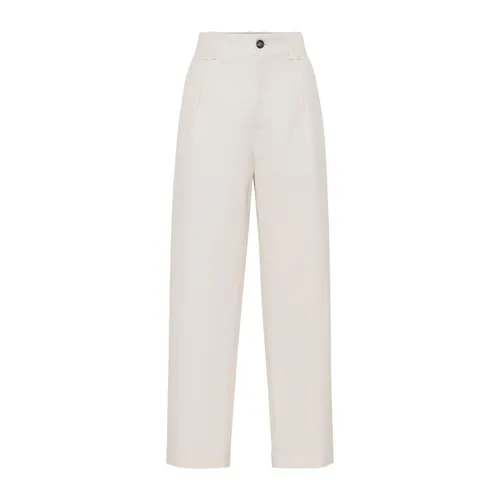 Trousers > Straight Trousers - - Brunello Cucinelli - Modalova