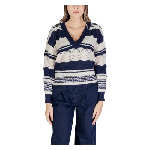 Knitwear > V-neck Knitwear - - Ichi - Modalova