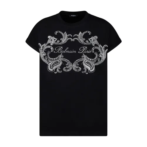 Balmain - Tops > T-Shirts - Black - Balmain - Modalova