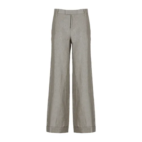 Trousers > Wide Trousers - - Brunello Cucinelli - Modalova