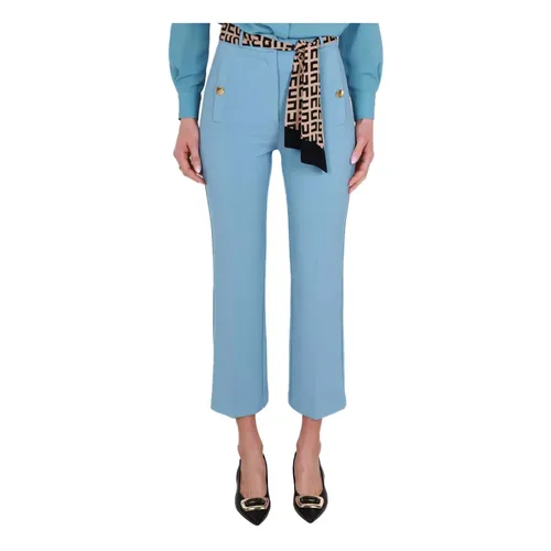 Trousers > Cropped Trousers - - Elisabetta Franchi - Modalova