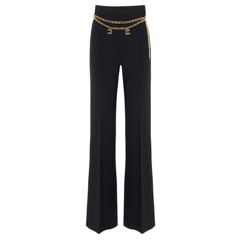 Trousers > Wide Trousers - - Elisabetta Franchi - Modalova