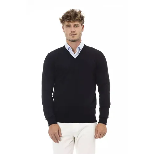 Knitwear > V-neck Knitwear - - Alpha Studio - Modalova