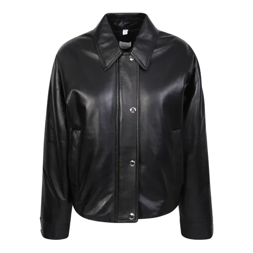 Jackets > Leather Jackets - - Burberry - Modalova