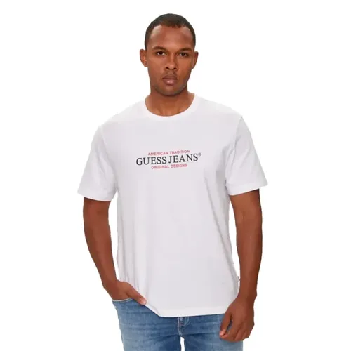 Guess - Tops > T-Shirts - White - Guess - Modalova