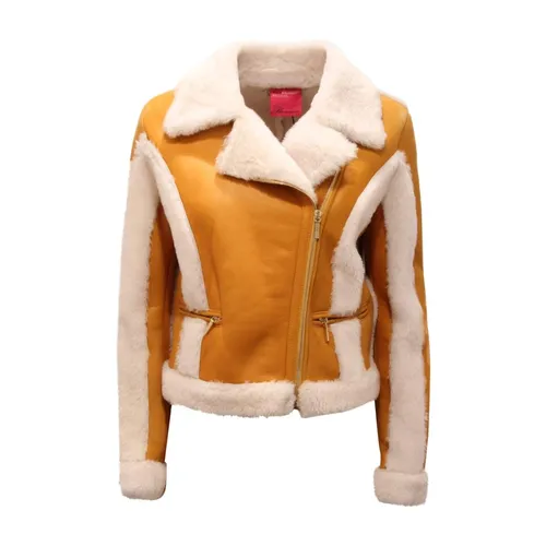 Jackets > Faux Fur & Shearling Jackets - - Blumarine - Modalova