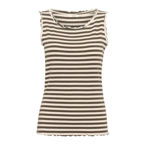Tops > Sleeveless Tops - - Cream - Modalova