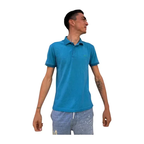Sun68 - Tops > Polo Shirts - Blue - Sun68 - Modalova