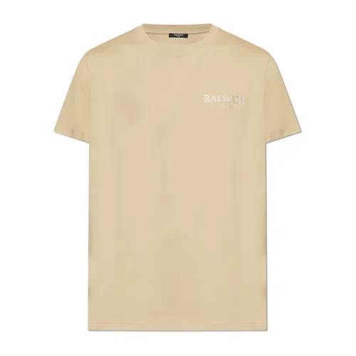 Balmain - Tops > T-Shirts - Beige - Balmain - Modalova