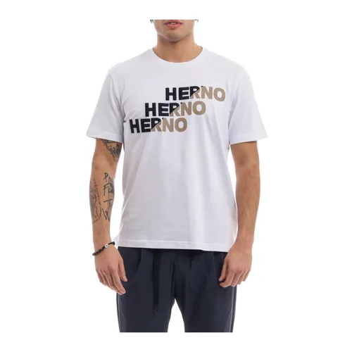 Herno - Tops > T-Shirts - White - Herno - Modalova