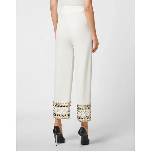 Trousers > Wide Trousers - - Philipp Plein - Modalova