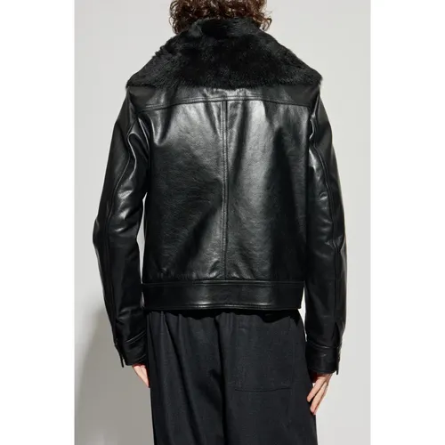 Jackets > Leather Jackets - - Dolce & Gabbana - Modalova