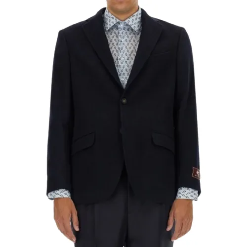 Etro - Jackets > Blazers - Blue - Etro - Modalova