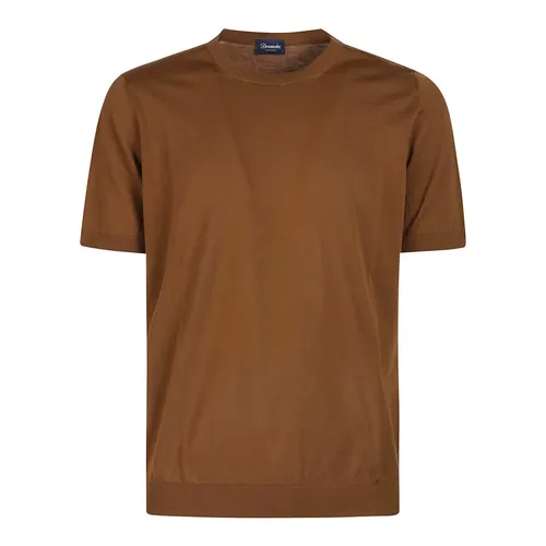 Drumohr - Tops > T-Shirts - Brown - Drumohr - Modalova