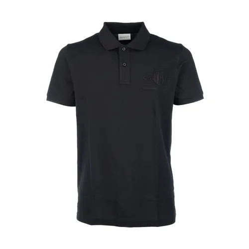 Gant - Tops > Polo Shirts - Black - Gant - Modalova