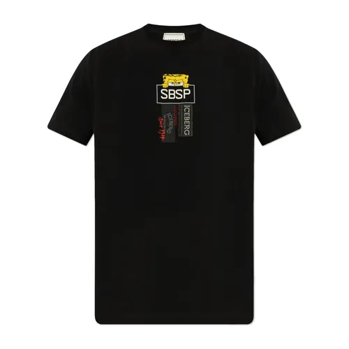 Iceberg - Tops > T-Shirts - Black - Iceberg - Modalova