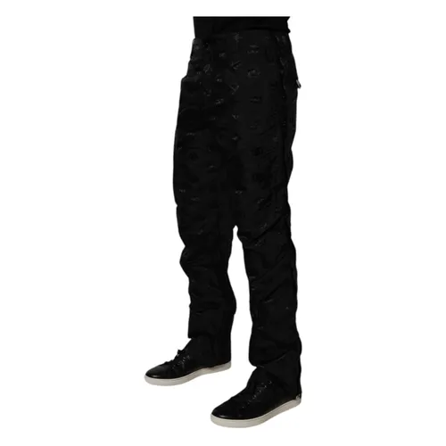 Trousers > Straight Trousers - - Dolce & Gabbana - Modalova