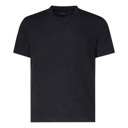 Fedeli - Tops > T-Shirts - Black - Fedeli - Modalova